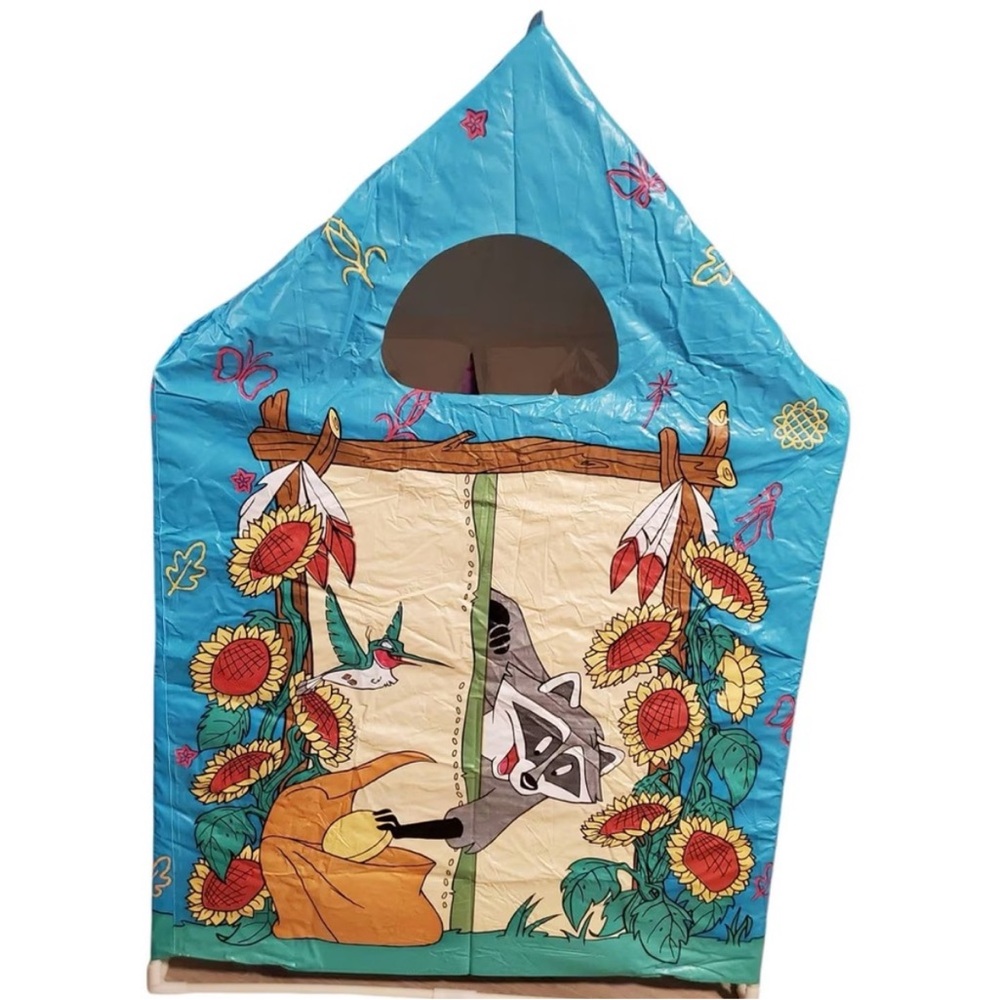 Colorful Pocahontas Children's Play Tent with Animal Design